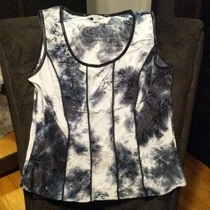 DressBarn Floral Flocked Romantic Fairy Corset Top